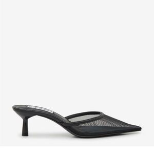 Steve Madden Lisbeth Black Mesh Women's Mules Sz 11